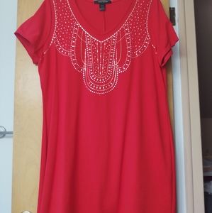 Embellished red dress - 22/24